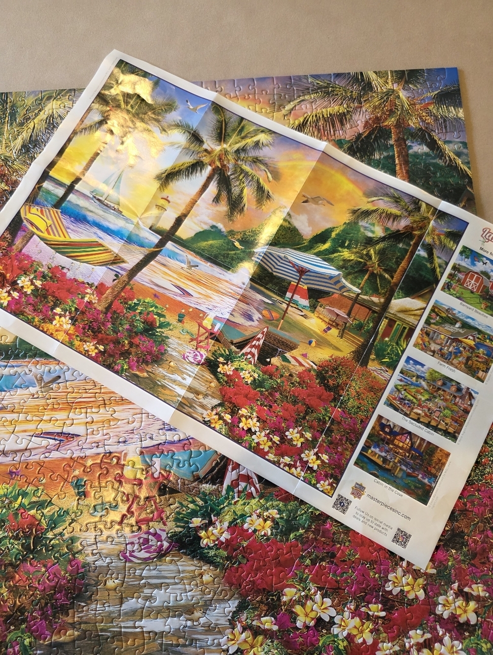 🧩4/$20 Lazy Days "Hawaiian Life" 1000-Piece Jigsaw Puzzle - Picture 3 of 5